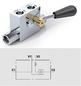 Гидрозамок односторонний VBPSE 1/2" L C/RUB. 2 CC