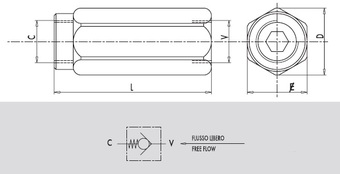 Клапан обратный VU 1.1/2" 8Bar